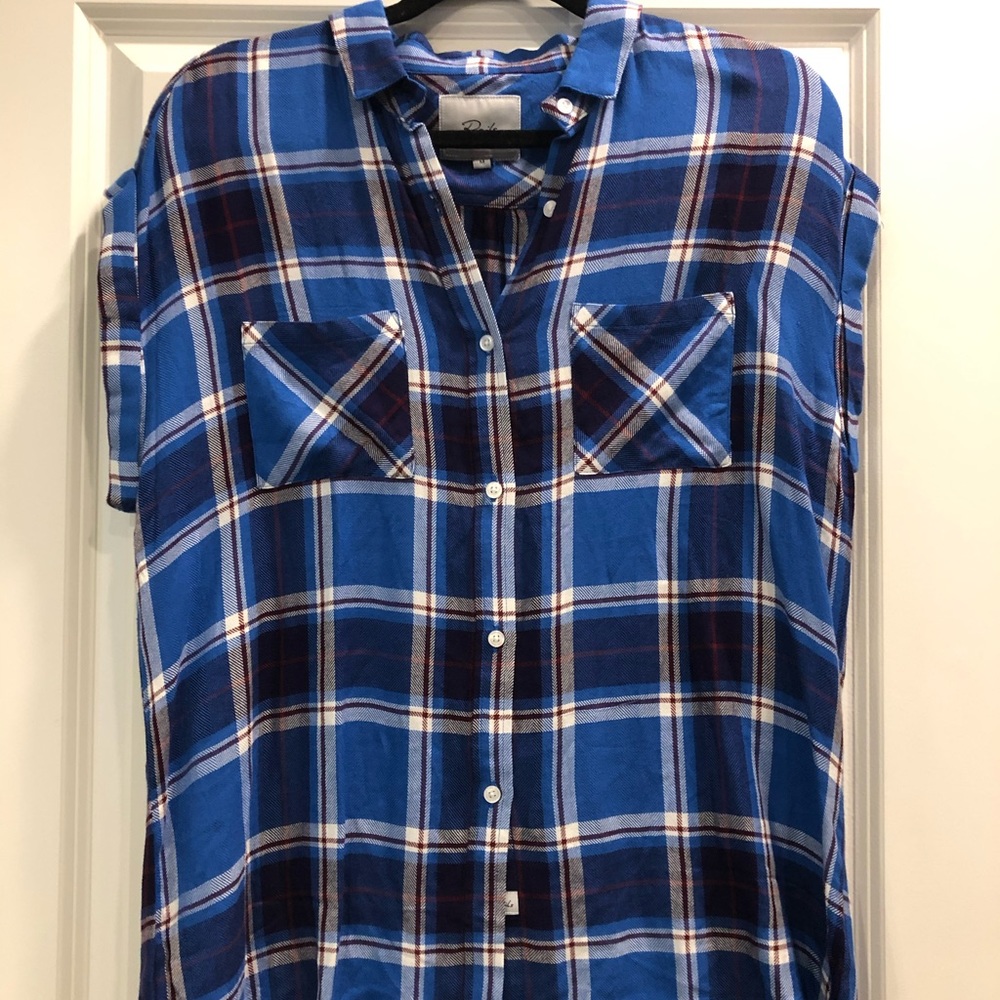 Rails short sleeve plaid shirt